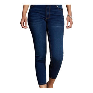 NWT Women's Tahari Blue Mid-rise Skinny Jeans 12P